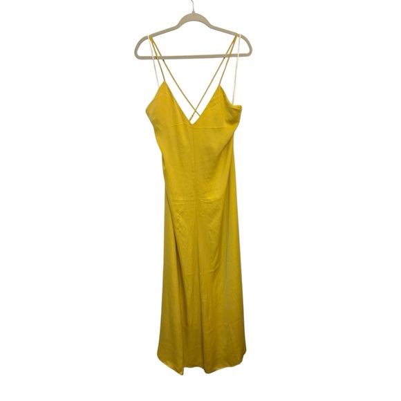 Fashion Nova Vibrant Yellow Backless Dress - Picture 1 of 5